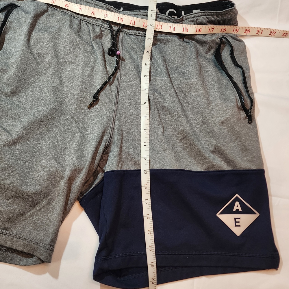 American Eagle Outfitters Athletic Shorts Gray and Black Size XL - Picture 4 of 6